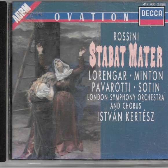 Rossini: Sabat Mater ADRM Pavarotti Minton London Symphony Orchestra & Chorus CD - Picture 1 of 2